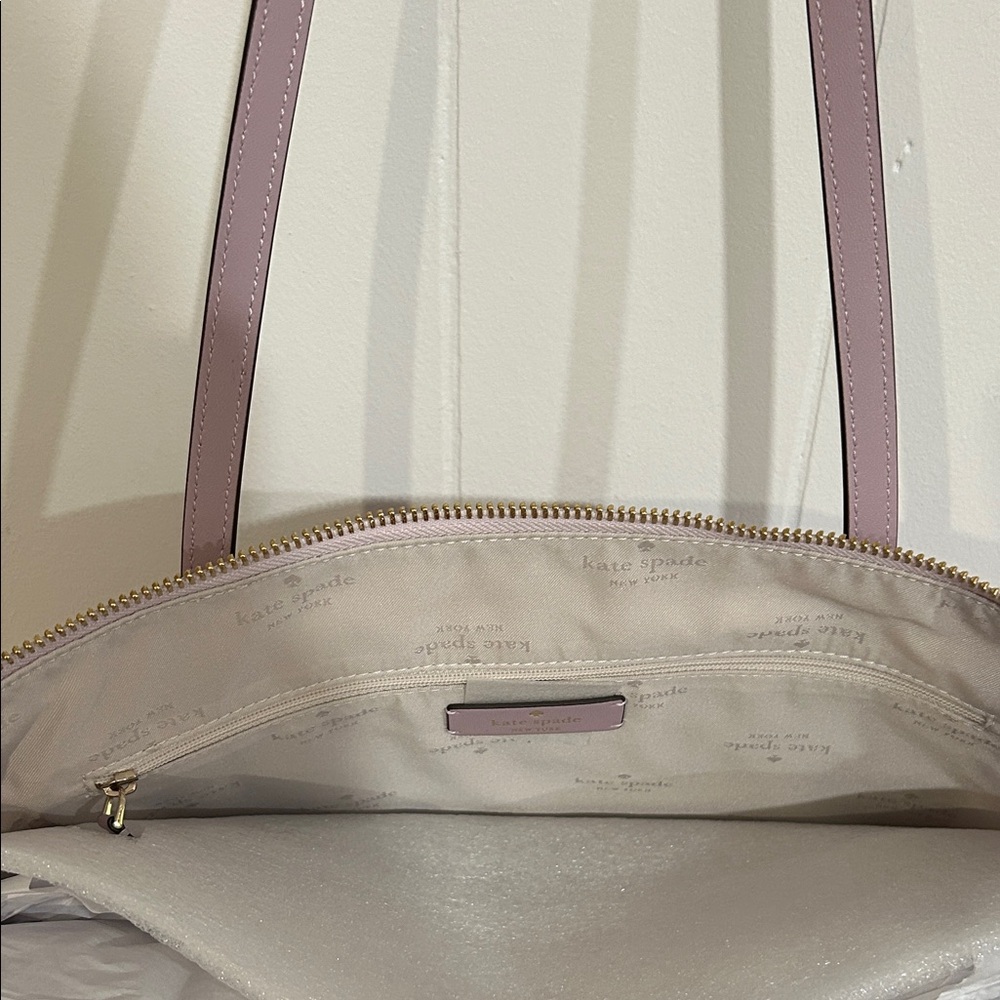 Kate Spade Kitt Nylon Medium Tote Bag in Lavender Smoke NWT - Picture 10 of 10